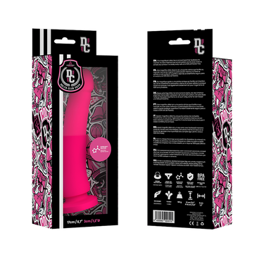 Dildo in Silicone Medicale Made in USA con Ventosa Rosa 17 cm